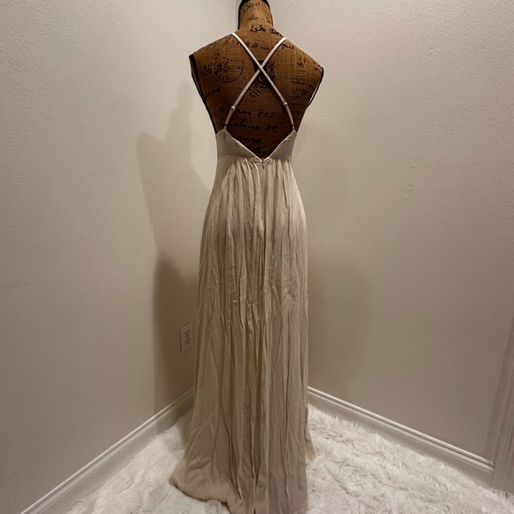 LULUS Hippie Hippie CHIC Crochet Maxi Dress - SMALL - Picture 6 of 7